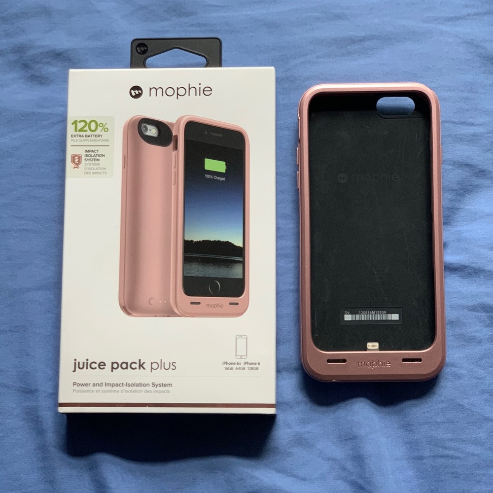 Mophie Rose Gold Juice Pack Plus for IPhone 6/6s